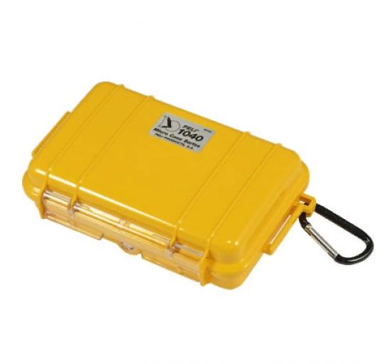Защитный кейс Peli 1040 желтый с вставкой