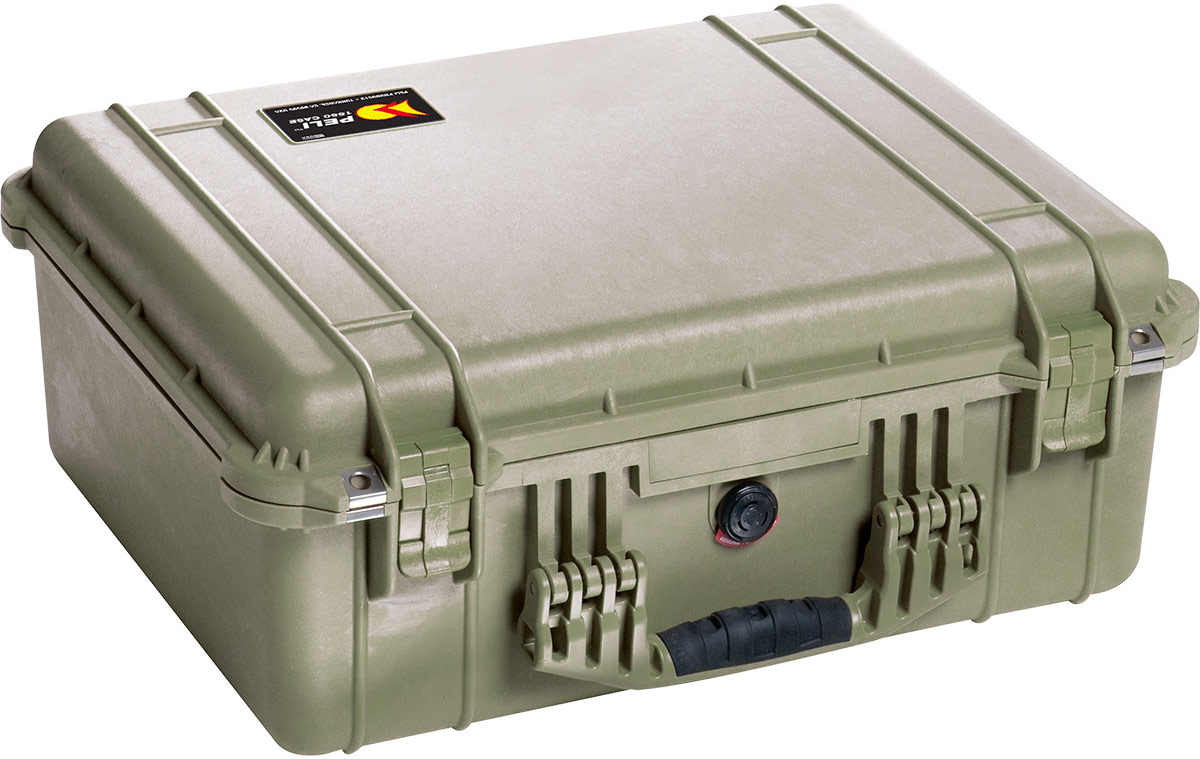 Защитный кейс Peli 1550 зеленый пустой
