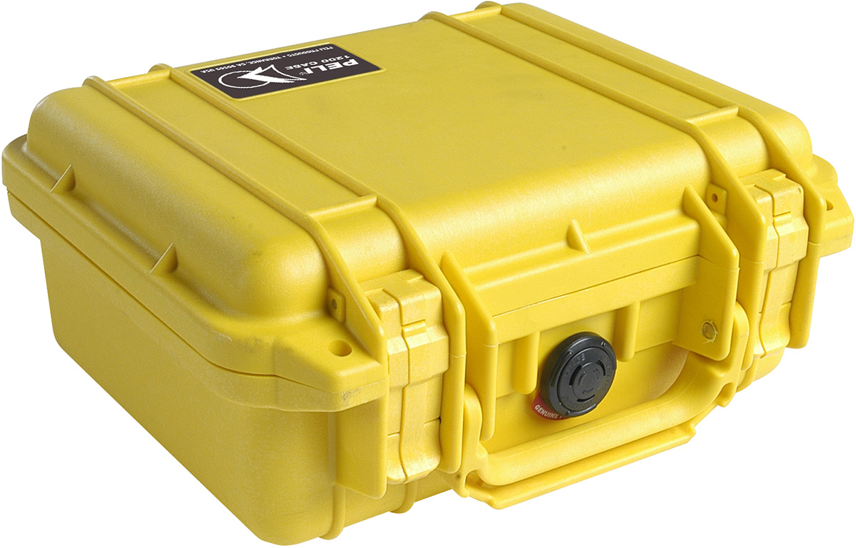 Защитный кейс Peli 1200 желтый пустой