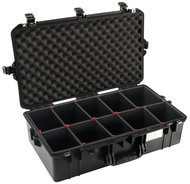 Защитный кейс Peli Air 1605 черный с жесткими перегородками TrekPak