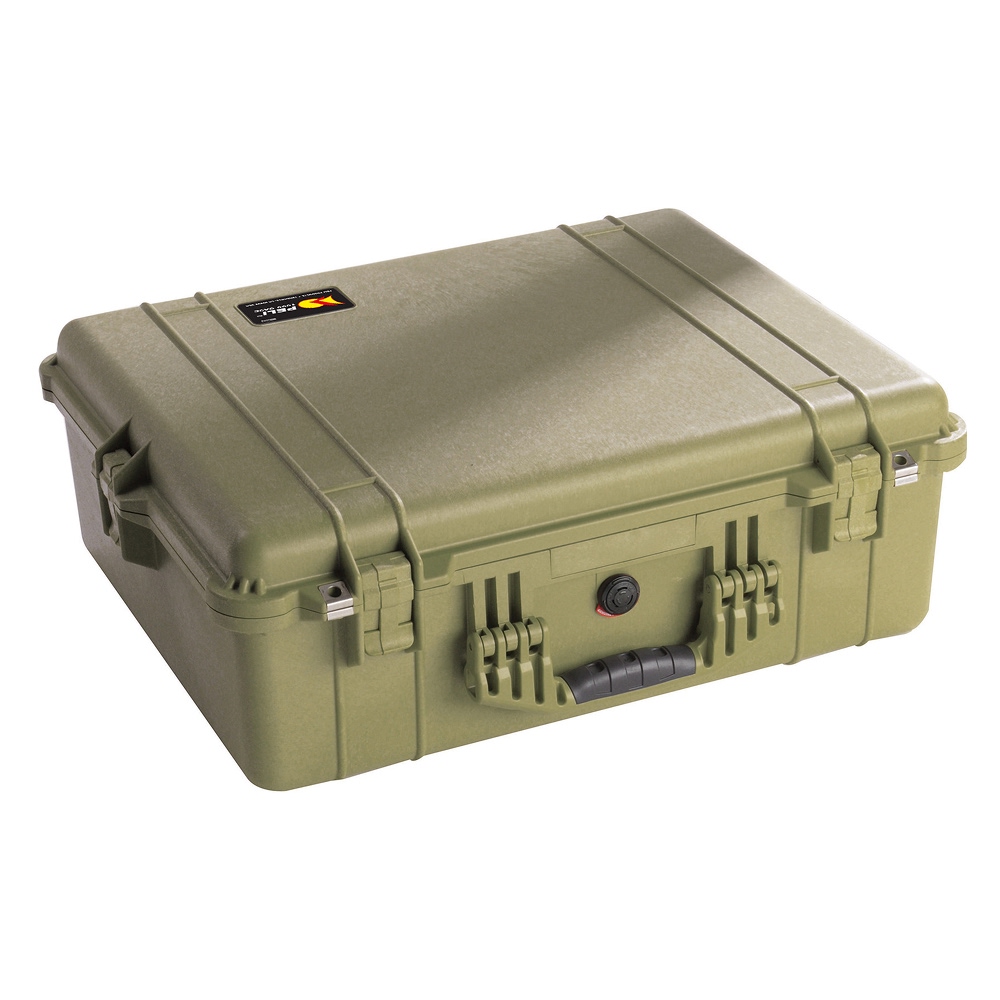 Защитный кейс Peli 1600 оливковый пустой