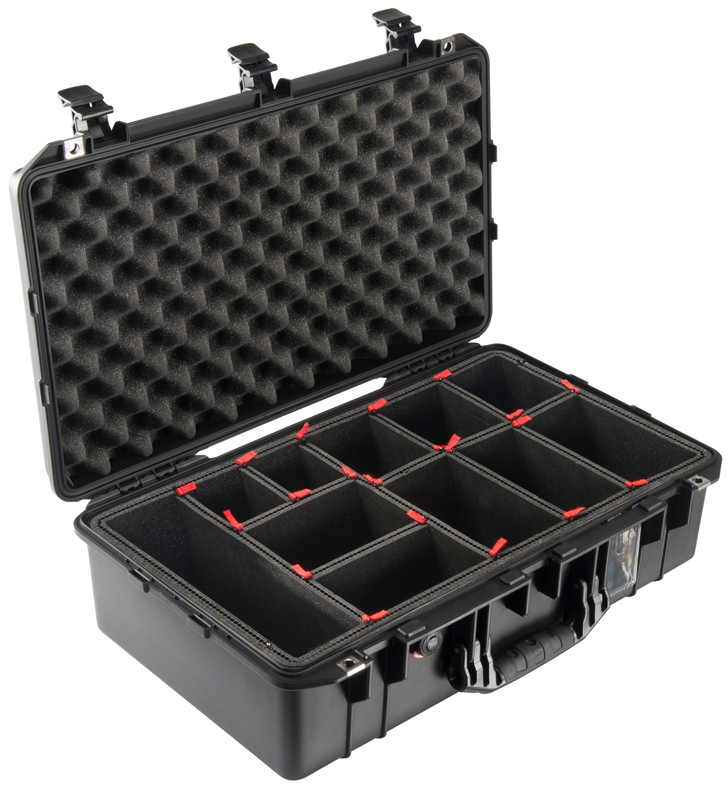 Защитный кейс Peli Air 1555 черный с жесткими перегородками TrekPak