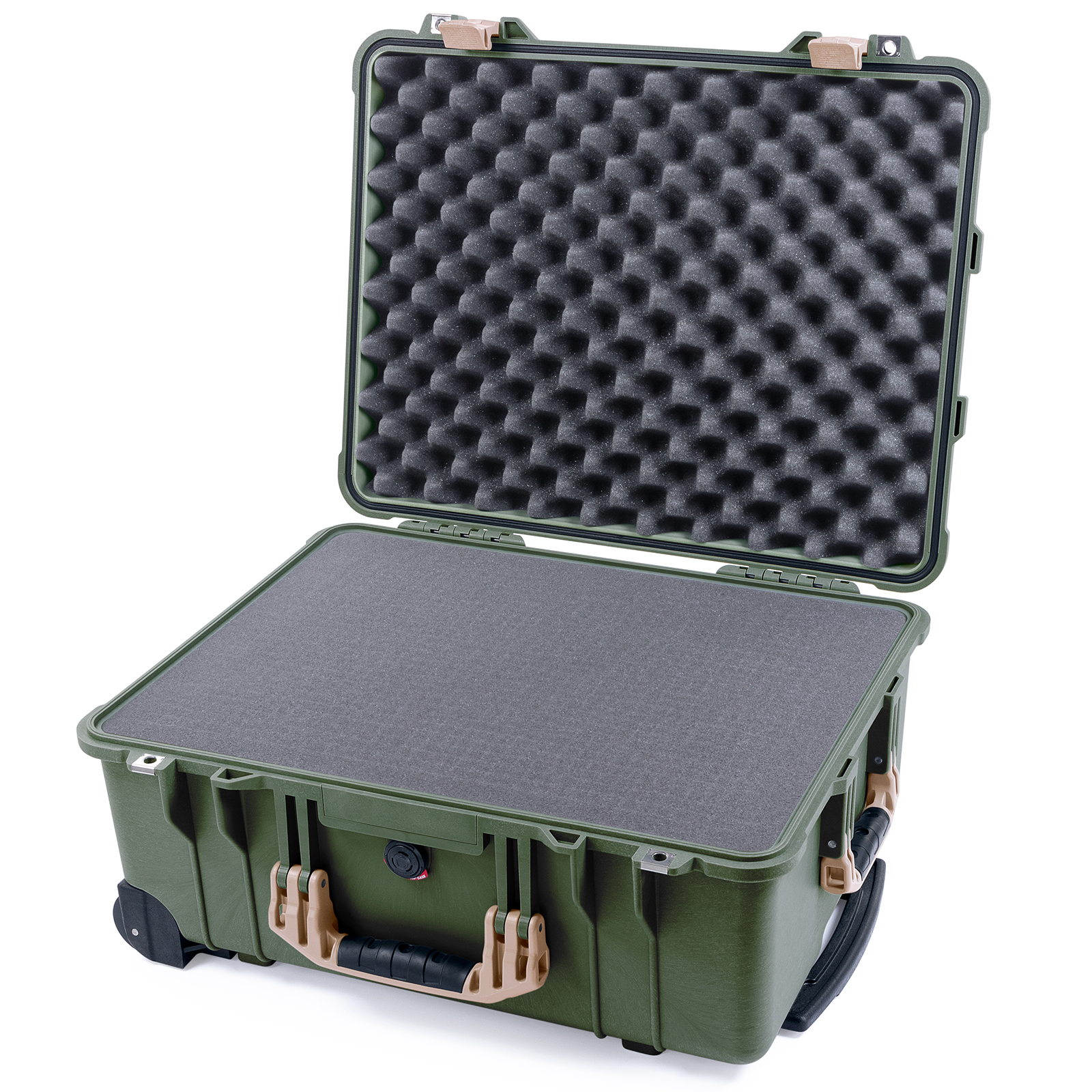Защитный кейс Peli 1560 оливковый с поропластом