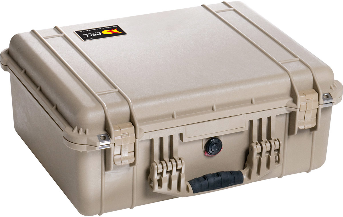 Защитный кейс Peli 1550 песочный с поропластом