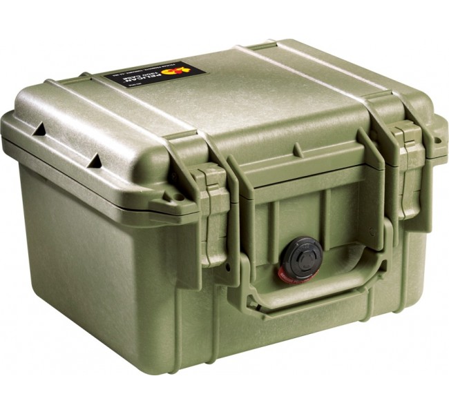 Защитный кейс Peli 1300 оливковый пустой